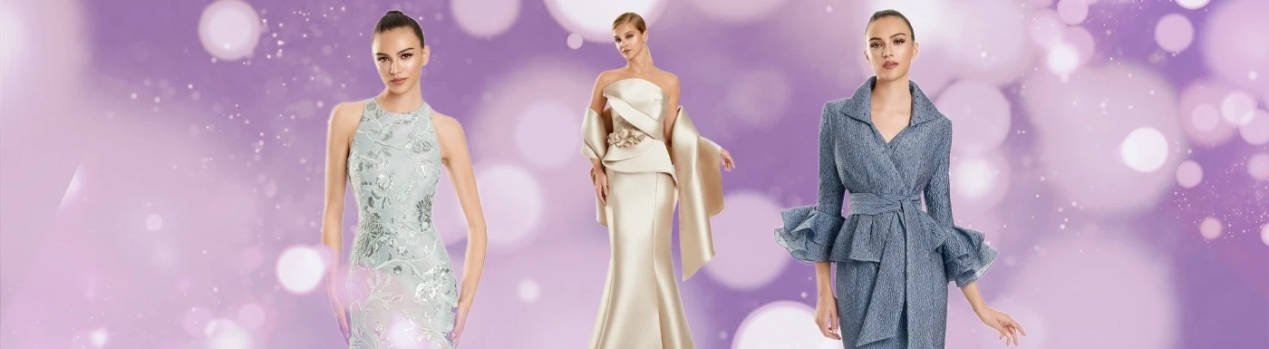 Model wearing a mothers dress