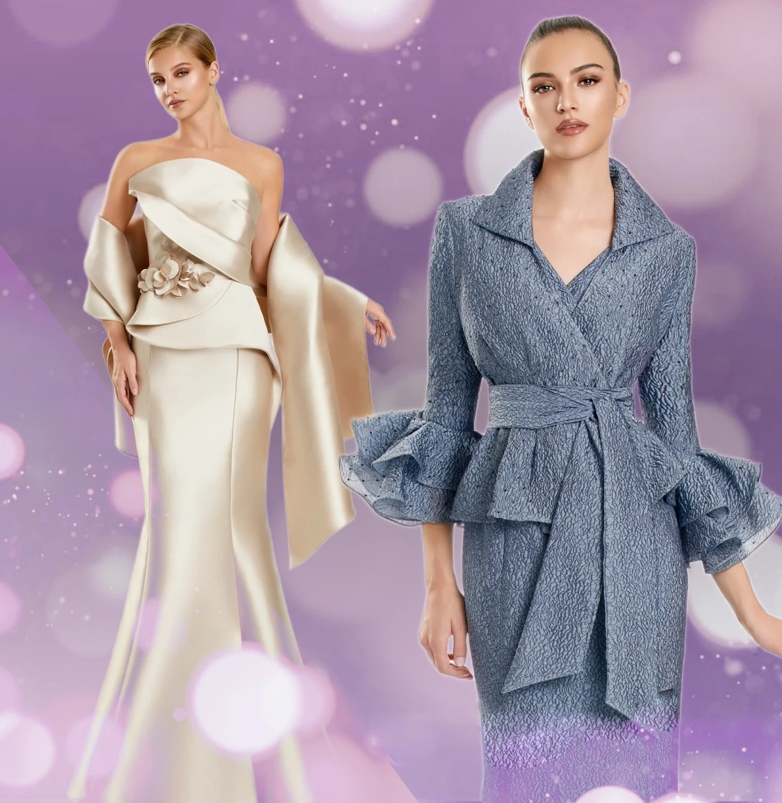 Model wearing a mothers dress. Mobile image