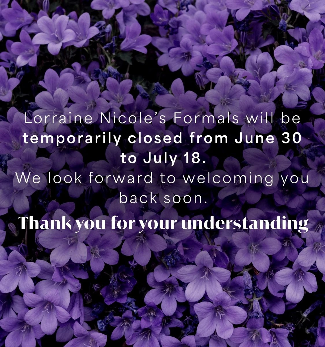 Temporarily closed mobile banner